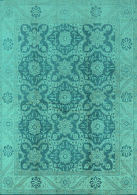 Oriental Turquoise Traditional Rug, urb779turq