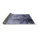 Sideview of Mid-Century Modern Blue Gray Oriental Rug, urb780