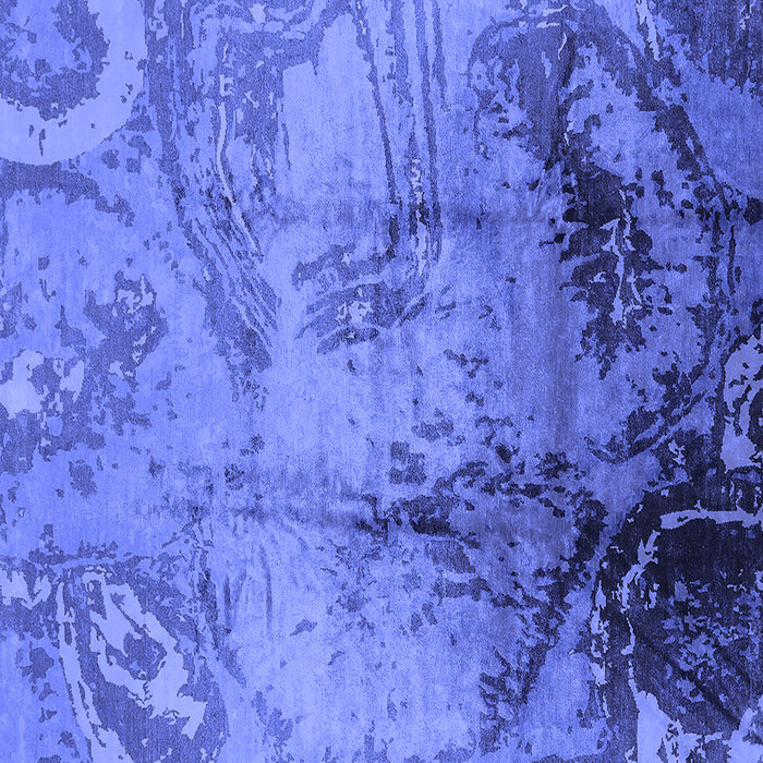 Square Oriental Blue Industrial Rug, urb780blu