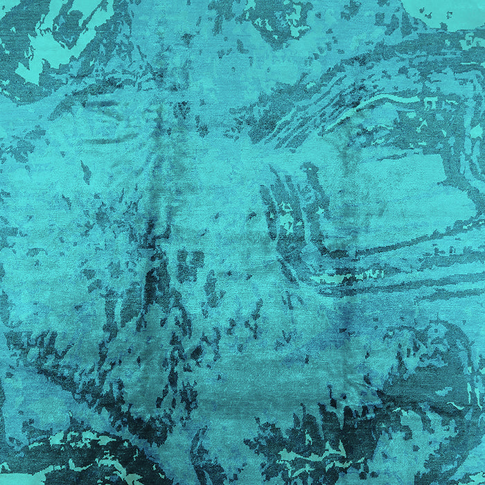 Oriental Turquoise Industrial Rug, urb780turq