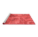 Industrial Red Washable Rugs