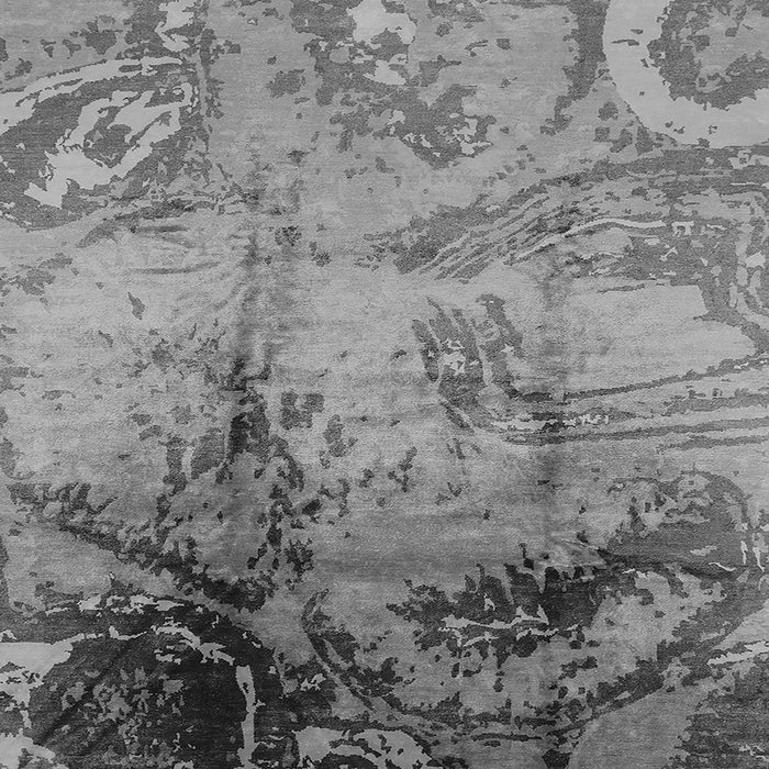 Square Oriental Gray Industrial Rug, urb780gry