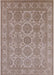 Machine Washable Industrial Modern Dark Almond Brown Rug, wshurb781