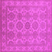 Square Oriental Pink Industrial Rug, urb781pnk