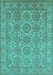 Oriental Turquoise Industrial Rug, urb781turq