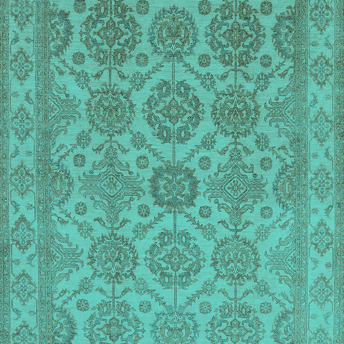 Oriental Turquoise Industrial Rug, urb781turq