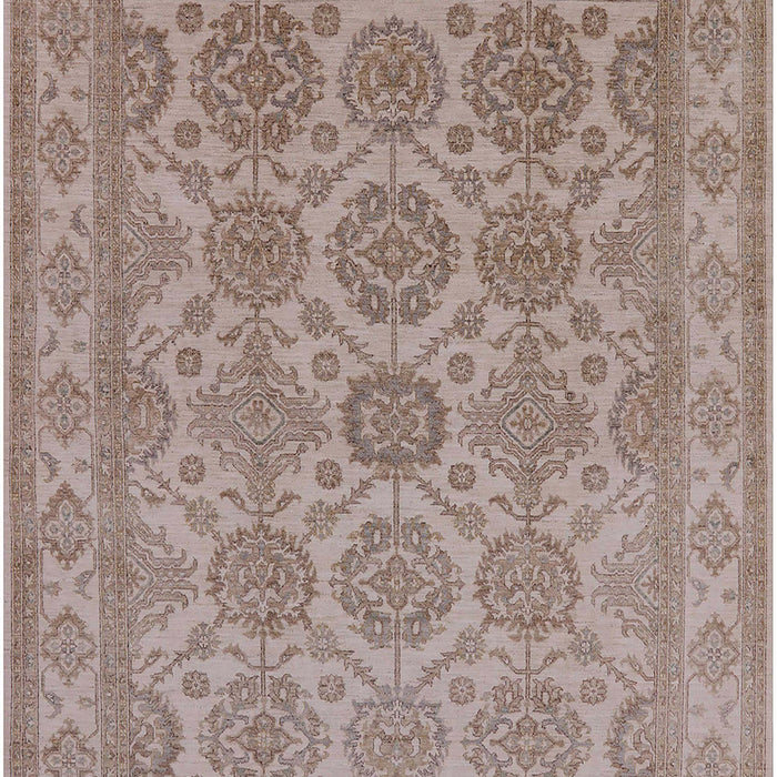Mid-Century Modern Dark Almond Brown Oriental Rug, urb781