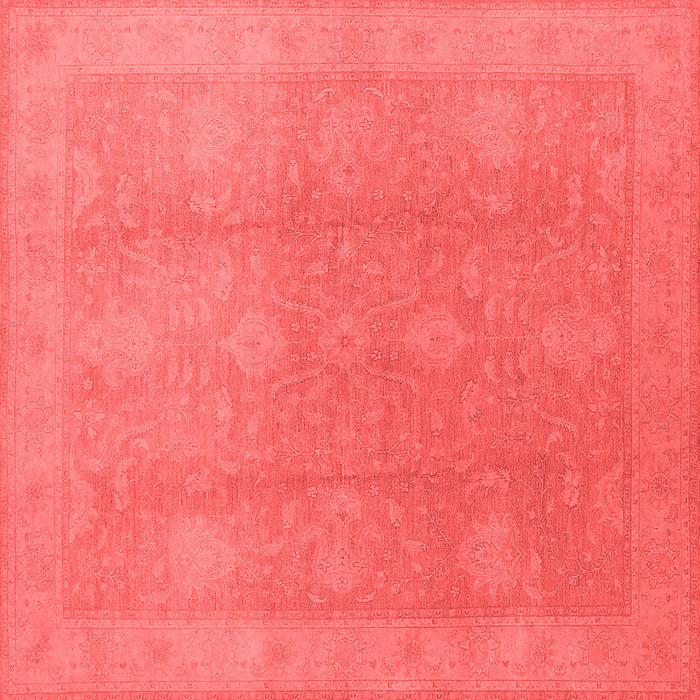 Machine Washable Oriental Red Industrial Rug, wshurb782red