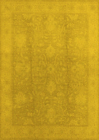 Oriental Yellow Industrial Rug, urb782yw