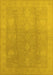 Oriental Yellow Industrial Rug, urb782yw