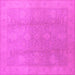 Square Oriental Pink Industrial Rug, urb782pnk