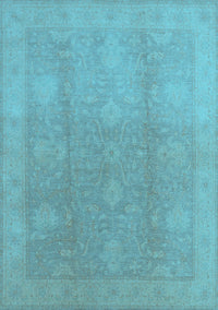 Oriental Light Blue Industrial Rug, urb782lblu