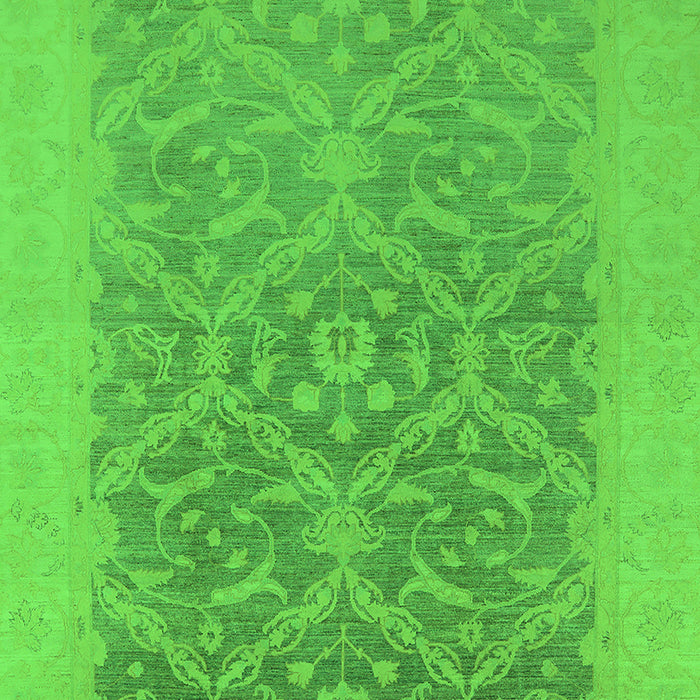 Oriental Green Traditional Rug, urb783grn