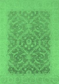 Oriental Emerald Green Traditional Rug, urb783emgrn