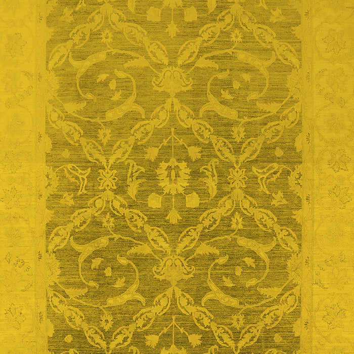 Oriental Yellow Traditional Rug, urb783yw