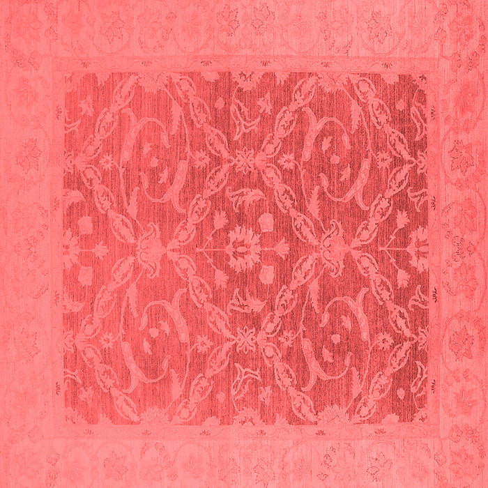 Machine Washable Oriental Red Traditional Rug, wshurb783red