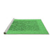 Sideview of Machine Washable Oriental Emerald Green Traditional Area Rugs, wshurb783emgrn