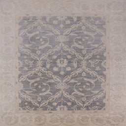 Square Machine Washable Industrial Modern Khaki Rose Pink Rug, wshurb783