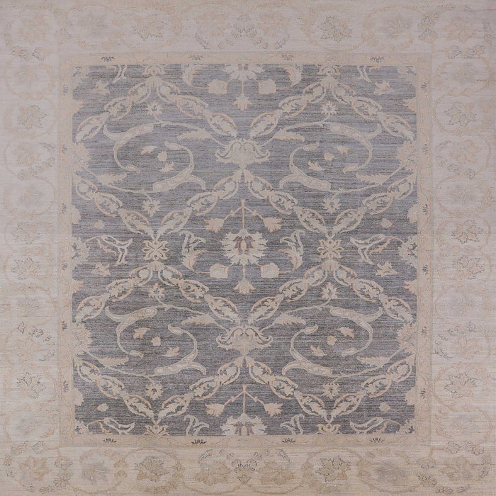 Square Machine Washable Industrial Modern Khaki Rose Pink Rug, wshurb783