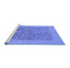 Sideview of Machine Washable Oriental Blue Traditional Rug, wshurb783blu