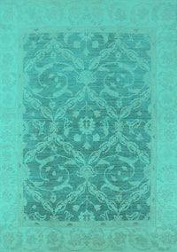 Oriental Turquoise Traditional Rug, urb783turq