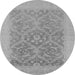 Round Oriental Gray Traditional Rug, urb783gry