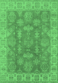 Oriental Emerald Green Traditional Rug, urb784emgrn