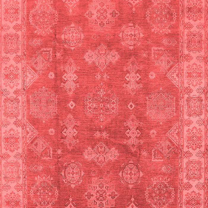 Machine Washable Oriental Red Traditional Rug, wshurb784red