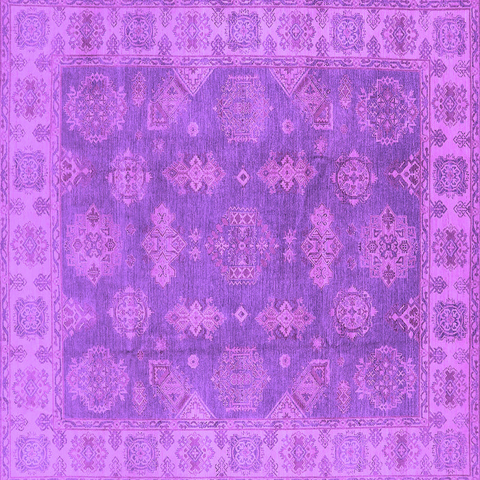 Square Oriental Purple Traditional Rug, urb784pur