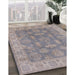 Machine Washable Industrial Modern Rosy Brown Pink Rug in a Family Room, wshurb784