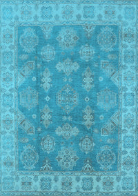 Oriental Light Blue Traditional Rug, urb784lblu