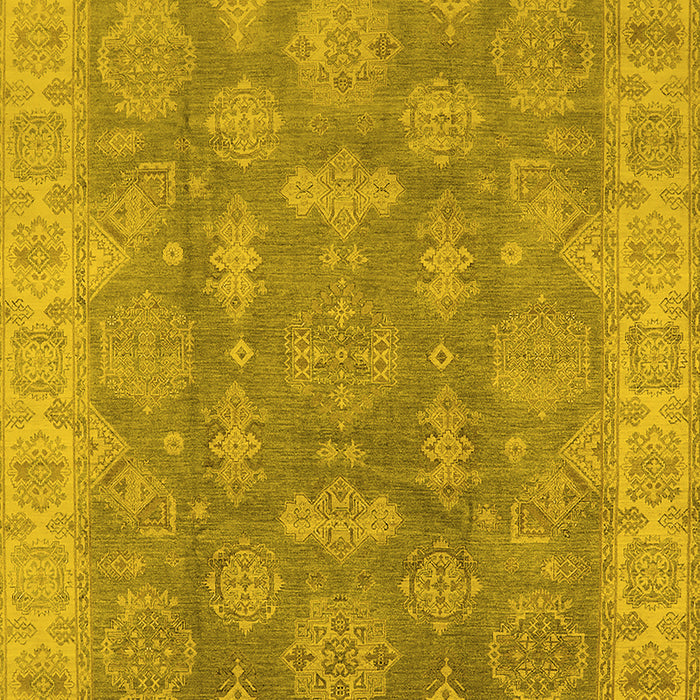 Oriental Yellow Traditional Rug, urb784yw