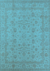 Oriental Light Blue Traditional Rug, urb785lblu