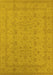 Oriental Yellow Traditional Rug, urb785yw