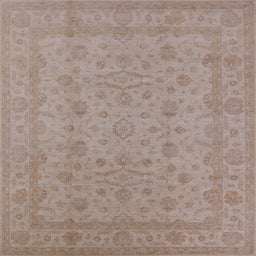 Square Machine Washable Industrial Modern Dark Almond Brown Rug, wshurb785