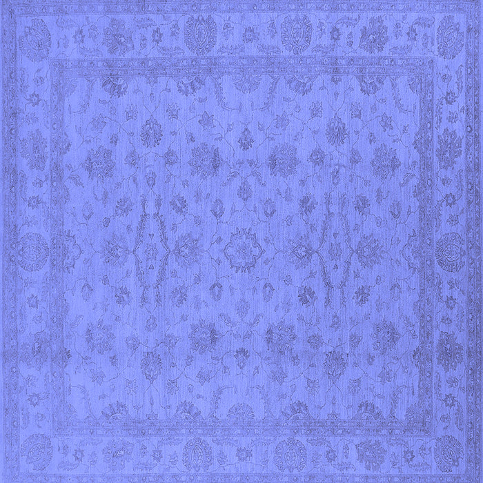 Square Oriental Blue Traditional Rug, urb785blu