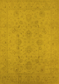 Oriental Yellow Traditional Rug, urb786yw