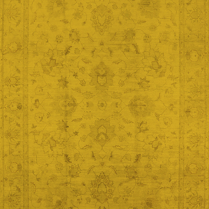 Oriental Yellow Traditional Rug, urb786yw