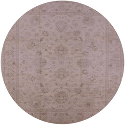 Round Machine Washable Industrial Modern Rose Dust Purple Rug, wshurb786