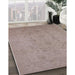 Machine Washable Industrial Modern Rose Dust Purple Rug in a Family Room, wshurb786