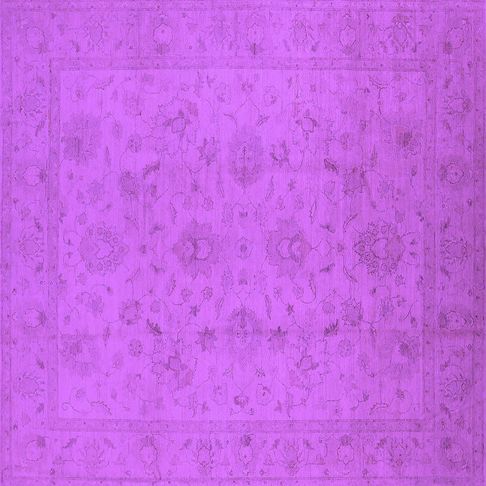 Square Oriental Purple Traditional Rug, urb786pur