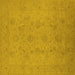 Square Oriental Yellow Traditional Rug, urb786yw