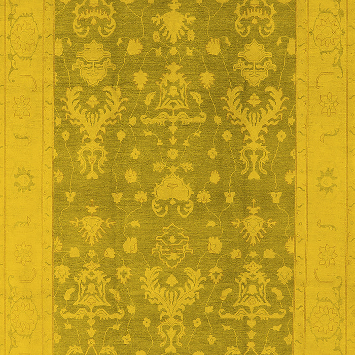Oriental Yellow Traditional Rug, urb787yw