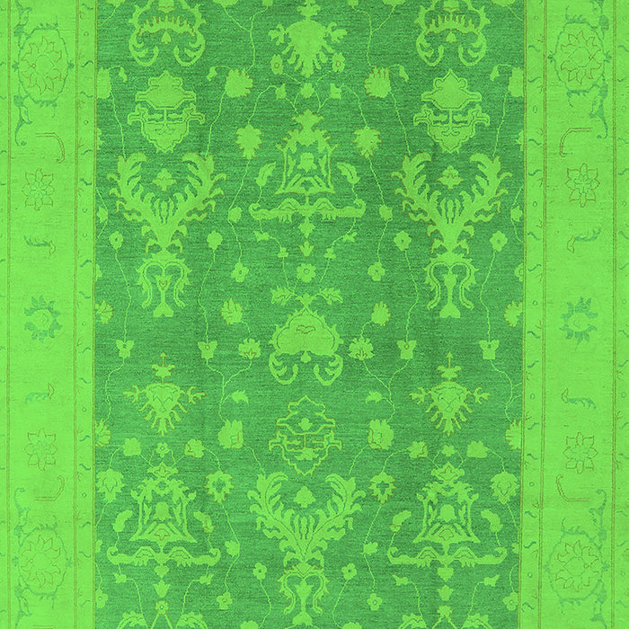 Oriental Green Traditional Rug, urb787grn