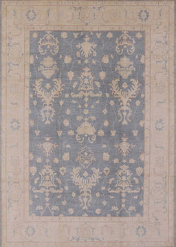 Mid-Century Modern Gunmetal Gray Oriental Rug, urb787