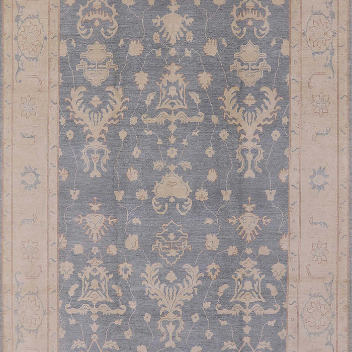 Mid-Century Modern Gunmetal Gray Oriental Rug, urb787