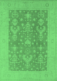 Oriental Emerald Green Traditional Rug, urb787emgrn