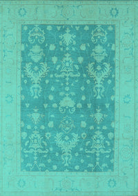 Oriental Turquoise Traditional Rug, urb787turq