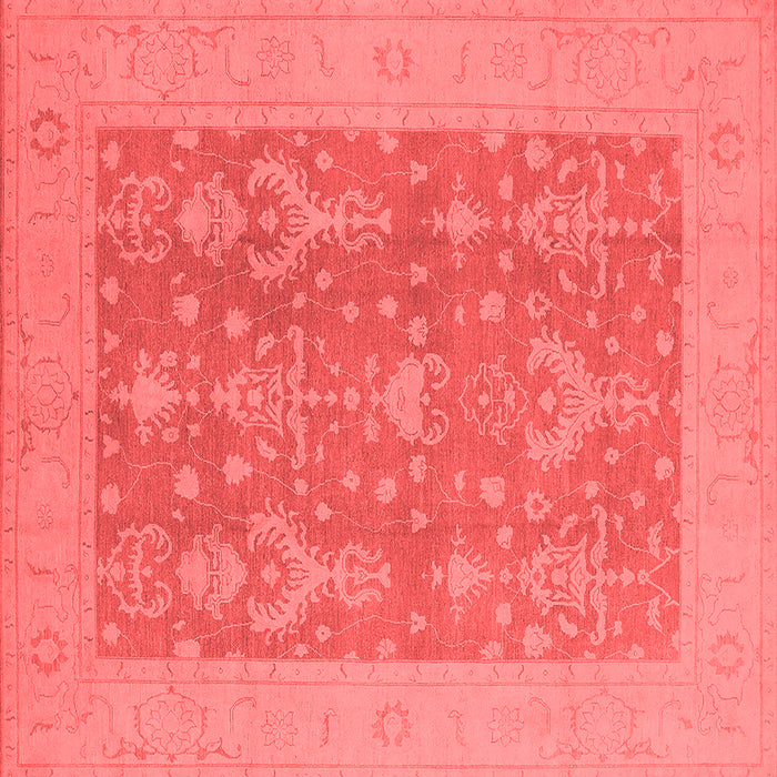 Machine Washable Oriental Red Traditional Rug, wshurb787red