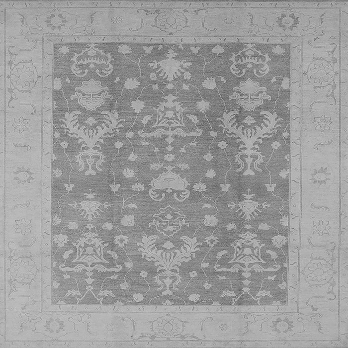 Square Oriental Gray Traditional Rug, urb787gry